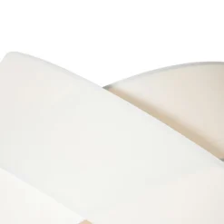 QAZQA Schlafzimmerlampen|Küchenlampen*Moderne Stehleuchte schwarz mit weißem Schirm - Cloth