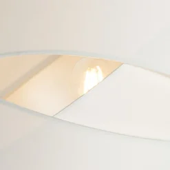 QAZQA Schlafzimmerlampen|Küchenlampen*Moderne Stehleuchte schwarz mit weißem Schirm - Cloth