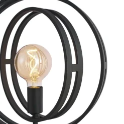 QAZQA Wohnzimmerlampen|Stehlampen*Moderne Stehleuchte Schwarz 3-flammig - Indu