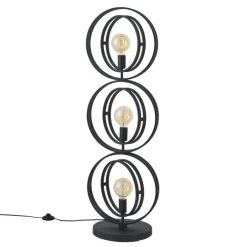 QAZQA Wohnzimmerlampen|Stehlampen*Moderne Stehleuchte Schwarz 3-flammig - Indu