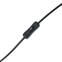 QAZQA Stehlampen|Wohnzimmerlampen*Moderne Stehleuchte schwarz mit Stoffschirm - Stojan