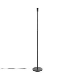 QAZQA Leuchten Ohne Schirm|Stehlampen*Moderne Stehleuchte schwarz verstellbar - Parte