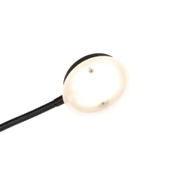 QAZQA Küchenlampen|Esszimmerlampen*Moderne Stehleuchte schwarz inkl. LED mit Fernbedienung und Lesearm - Strela