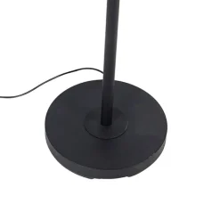 QAZQA Küchenlampen|Esszimmerlampen*Moderne Stehleuchte schwarz inkl. LED mit Fernbedienung und Lesearm - Strela