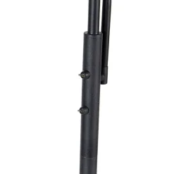 QAZQA Küchenlampen|Esszimmerlampen*Moderne Stehleuchte schwarz inkl. LED mit Fernbedienung und Lesearm - Strela