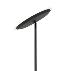 QAZQA Küchenlampen|Esszimmerlampen*Moderne Stehleuchte schwarz inkl. LED mit Fernbedienung und Lesearm - Strela