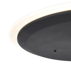 QAZQA Küchenlampen|Esszimmerlampen*Moderne Stehleuchte schwarz inkl. LED mit Fernbedienung und Lesearm - Strela