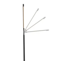 QAZQA Esszimmerlampen|Wohnzimmerlampen*Moderne Stehleuchte schwarz inkl. LED mit Touchdimmer - Berdien