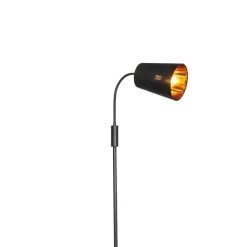 QAZQA Schlafzimmerlampen|Küchenlampen*Moderne Stehleuchte Schwarz mit Gold - Carmen