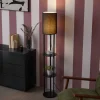 QAZQA Stehlampen|Wohnzimmerlampen*Moderne Stehleuchte schwarz - Stojon