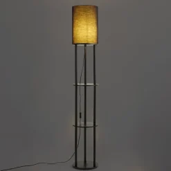 QAZQA Stehlampen|Wohnzimmerlampen*Moderne Stehleuchte schwarz - Stojon