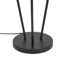 QAZQA Stehlampen|Wohnzimmerlampen*Moderne Stehleuchte schwarz 3-flammig GU10 35mm - Thomas
