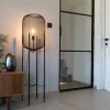 QAZQA Stehlampen|Wohnzimmerlampen*Moderne Stehleuchte schwarz 135cm - Bliss Mesh