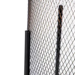 QAZQA Stehlampen|Wohnzimmerlampen*Moderne Stehleuchte schwarz 135cm - Bliss Mesh