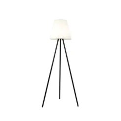 QAZQA Gartenbeleuchtung|Led-Außenleuchten*Moderne Stehleuchte schwarz IP44 inkl. LED auf Solar - Virginia