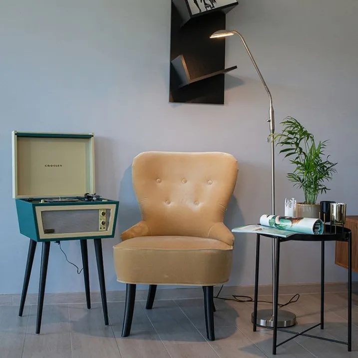 QAZQA Schlafzimmerlampen|Wohnzimmerlampen*Moderne Stehleuchte Stahl inkl. LED - Eva