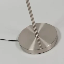 QAZQA Schlafzimmerlampen|Wohnzimmerlampen*Moderne Stehleuchte Stahl inkl. LED - Eva