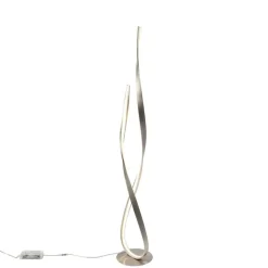 Paul Neuhaus Schlafzimmerlampen|Küchenlampen*Moderne Stehleuchte Stahl inkl. LED und Dimmer - Belinda