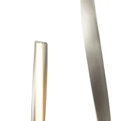 Paul Neuhaus Schlafzimmerlampen|Küchenlampen*Moderne Stehleuchte Stahl inkl. LED und Dimmer - Belinda