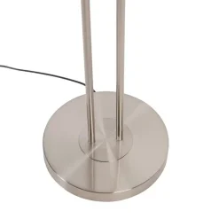 QAZQA Lampen Für Dein Homeoffice|Led-Stehlampen*Moderne Stehleuchte Stahl inkl. LED mit Lesearm - Ibiza