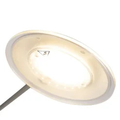 QAZQA Lampen Für Dein Homeoffice|Led-Stehlampen*Moderne Stehleuchte Stahl inkl. LED mit Lesearm - Ibiza