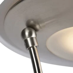 QAZQA Lampen Für Dein Homeoffice|Led-Stehlampen*Moderne Stehleuchte Stahl inkl. LED mit Lesearm - Ibiza