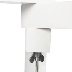 QAZQA Stehlampen|Wohnzimmerlampen*Moderne Stehleuchte weiß mit Lampenschirm in Maisgelb 50 cm - Puros