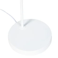 QAZQA Stehlampen|Wohnzimmerlampen*Moderne Stehleuchte Weiß mit Gold - Lofty