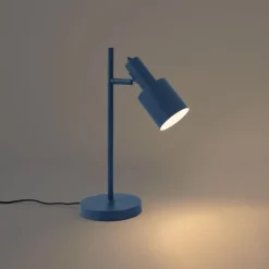 QAZQA Tischlampen*Moderne tafellamp blauw - Stijn