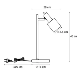 QAZQA Tischlampen*Moderne tafellamp groen - Stijn
