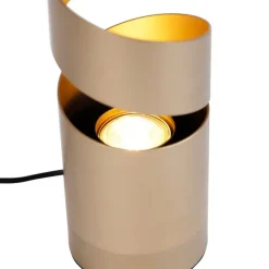 Trio Leuchten Tischlampen|Wohnzimmerlampen*Moderne tafellamp taupe met goud - Stream