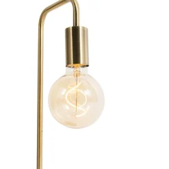 QAZQA Tischlampen|Wohnzimmerlampen*Moderne Tischlampe Bronze - Facil