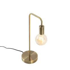 QAZQA Tischlampen|Wohnzimmerlampen*Moderne Tischlampe Bronze - Facil