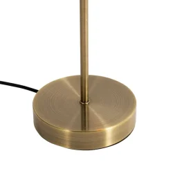 QAZQA Tischlampen|Wohnzimmerlampen*Moderne Tischlampe Bronze - Facil