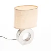 Honsel Tischlampen|Wohnzimmerlampen*Moderne Tischlampe in Beige mit Stahl - Tohu