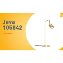 QAZQA Schlafzimmerlampen|Küchenlampen*Moderne Tischlampe Messing verstellbar - Java