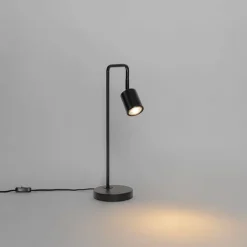 QAZQA Tischlampen|Wohnzimmerlampen*Moderne Tischlampe schwarz verstellbar - Java