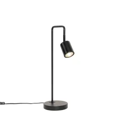 QAZQA Tischlampen|Wohnzimmerlampen*Moderne Tischlampe schwarz verstellbar - Java