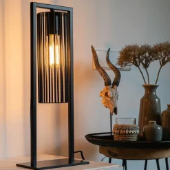 QAZQA Küchenlampen|Tischlampen*Moderne Tischlampe schwarz - Balenco Wazo