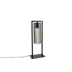 QAZQA Küchenlampen|Tischlampen*Moderne Tischlampe schwarz - Balenco Wazo