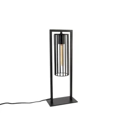 QAZQA Küchenlampen|Tischlampen*Moderne Tischlampe schwarz - Balenco Wazo