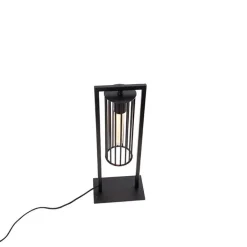 QAZQA Küchenlampen|Tischlampen*Moderne Tischlampe schwarz - Balenco Wazo