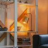 QAZQA Tischlampen|Wohnzimmerlampen*Moderne Tischlampe Schwarz mit Gold - Lofty