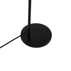 QAZQA Tischlampen|Wohnzimmerlampen*Moderne Tischlampe schwarz mit Rauchglaseffekt - Maly