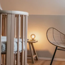 QAZQA Tischlampen|Wohnzimmerlampen*Moderne Tischlampe schwarz mit Rauchglas - Athen