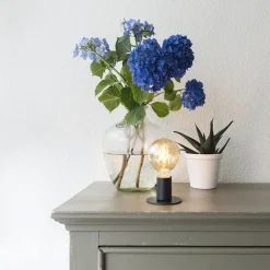 QAZQA Lampen Für Dein Homeoffice|Tischlampen*Moderne Tischlampe schwarz - Facil