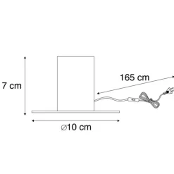 QAZQA Lampen Für Dein Homeoffice|Tischlampen*Moderne Tischlampe schwarz - Facil