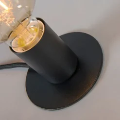 QAZQA Lampen Für Dein Homeoffice|Tischlampen*Moderne Tischlampe schwarz - Facil