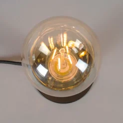 QAZQA Lampen Für Dein Homeoffice|Tischlampen*Moderne Tischlampe schwarz - Facil