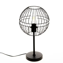 Honsel Tischlampen|Wohnzimmerlampen*Moderne Tischlampe schwarz - Sphaera